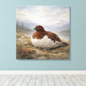 Toile Wildlife Willow Ptarmigan (Insitu (Plancher de Bois))