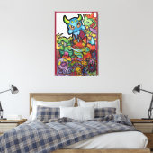 Toile Wiley Façons Du Monde Par Squid Fear City (Insitu(Chambre))