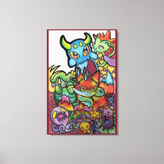 Toile Wiley Ways Of The World By Squid Fear City (Recto)
