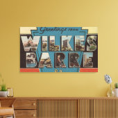 Toile Wilkes-Barre, Pennsylvanie - Scènes de grandes let (Insitu(Salon))