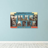 Toile Wilkes-Barre, Pennsylvanie - Scènes de grandes let (Insitu (Plancher de Bois))