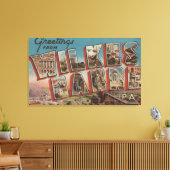 Toile Wilkes-Barre, Pennsylvanie - Scènes de grandes let (Insitu(Salon))