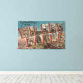 Toile Wilkes-Barre, Pennsylvanie - Scènes de grandes let (Insitu (Plancher de Bois))