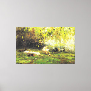 Toile Willem Maris - ciel de canard