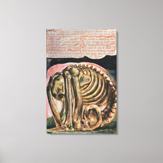 Toile William Blake | La création d'Urizen en matière (Recto)