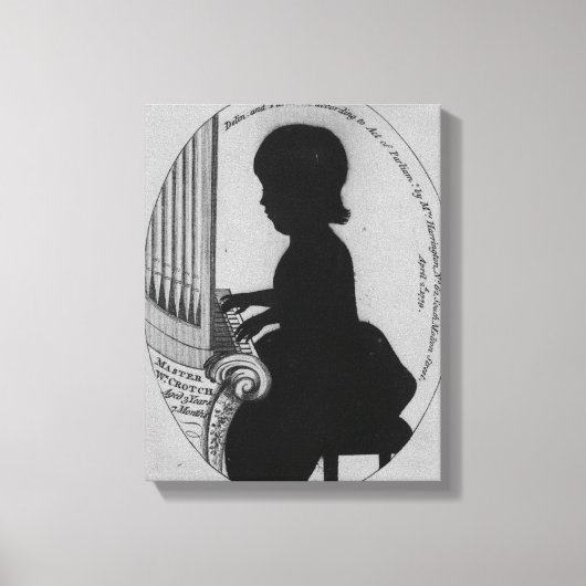 Toile William Crotch jouer l'orgue (Recto)