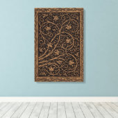 Toile William Morris Campion Cuir Damassé (Insitu (Plancher de Bois))