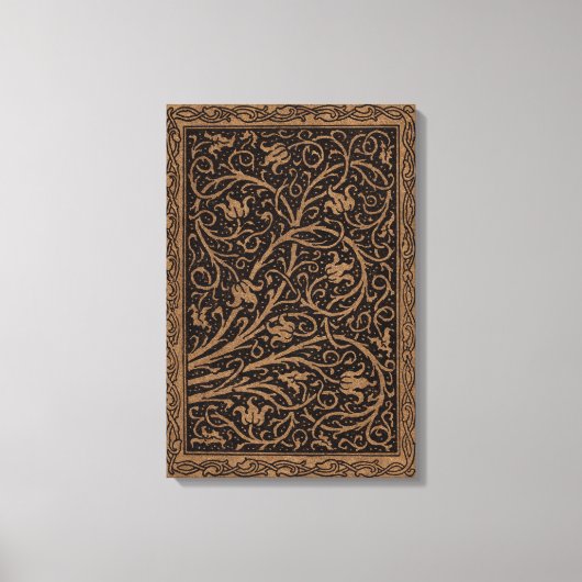 Toile William Morris Campion Cuir Damassé (Recto)