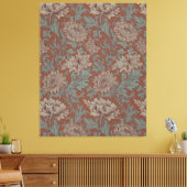 Toile William Morris Chrysanthemum Motif Vintage (Insitu(Salon))