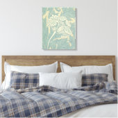 Toile William Morris Classique Tulipe Bleu Floral (Insitu(Chambre))