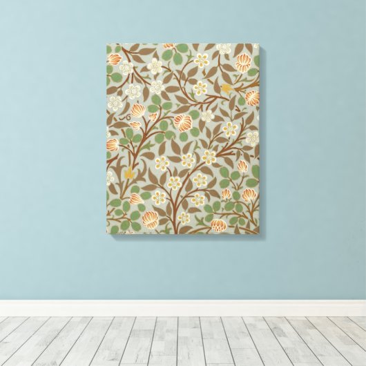 Toile William Morris Clover Fleur botanique (Insitu (Plancher de Bois))