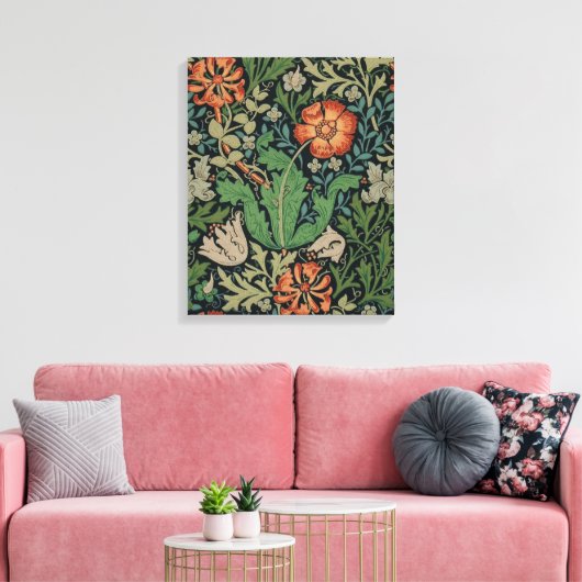 Toile William Morris Compton Fond d'écran classique (Insitu(Salon))