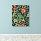 Toile William Morris Compton Fond d'écran classique (Insitu (Plancher de Bois))