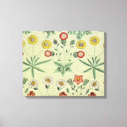 Toile William Morris Daisy Floral Fond d'écran Motif (Recto)