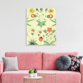 Toile William Morris Daisy Floral Fond d'écran Motif (Insitu(Salon))