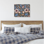 Toile William Morris Evenlode Textile Floral Art (Insitu(Chambre))