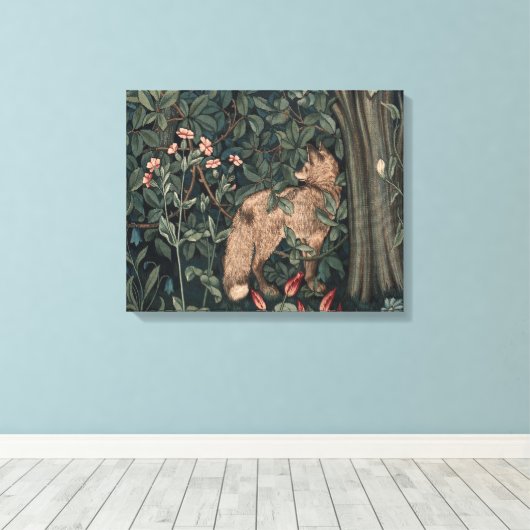 Toile William Morris Faune sauvage Fox (Insitu (Plancher de Bois))
