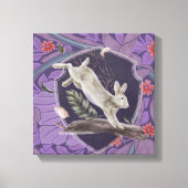 Toile William Morris Forest Rabbit Floral Art (Recto)