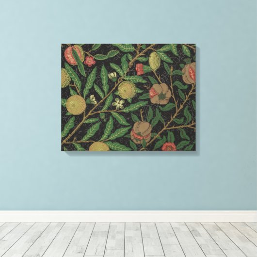 Toile William Morris grenade classique fruits (Insitu (Plancher de Bois))