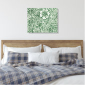 Toile william morris marigold fleurs vertes (Insitu(Chambre))