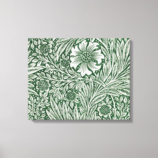 Toile william morris marigold vert floral fleur (Recto)