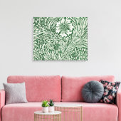 Toile william morris marigold vert floral fleur (Insitu(Salon))
