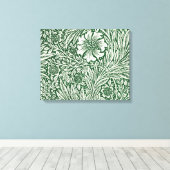 Toile william morris marigold vert floral fleur (Insitu (Plancher de Bois))