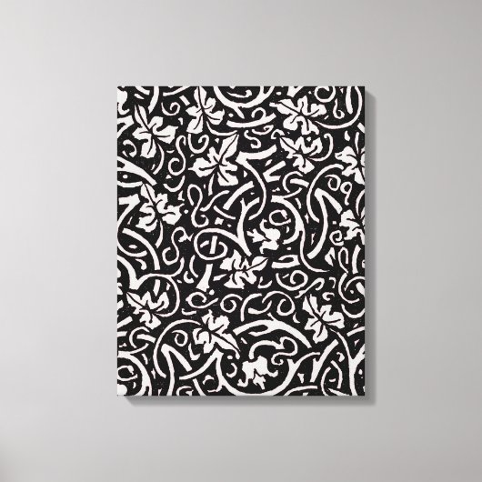 Toile William Morris Motif de la feuille de vigne (Recto)