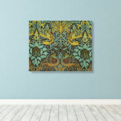 Toile William Morris Peacock Dragon Fond d'écran (Insitu (Plancher de Bois))