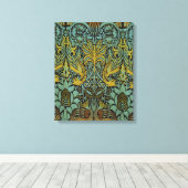 Toile William Morris Peacock Dragon Fond d'écran (Insitu (Plancher de Bois))