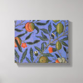 Toile William Morris Pomegranate Bleu papier peint color (Recto)