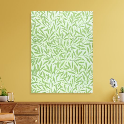 Toile William Morris Saule Fleur Classique Vert (Insitu(Salon))