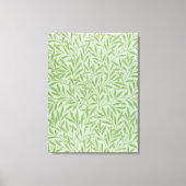 Toile William Morris Saule Fleur Classique Vert (Recto)