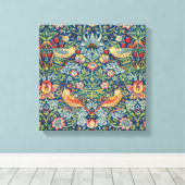 Toile William Morris - Thief aux fraises (Insitu (Plancher de Bois))