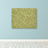 Toile William Morris Willow Antique Green Leaf Vine Art (Insitu (Plancher de Bois))