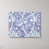 Toile William Morris Windrush fleurs bleues (Recto)