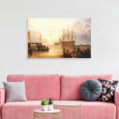 Toile William Turner - Le Couchage Du Soleil À Travers L (Insitu(Salon))