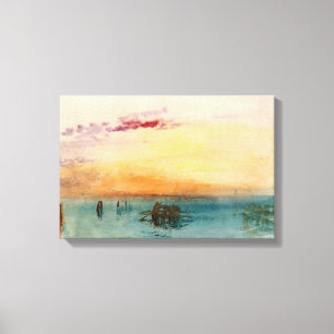 Toile William Turner - Le lagon près de Venise au couche