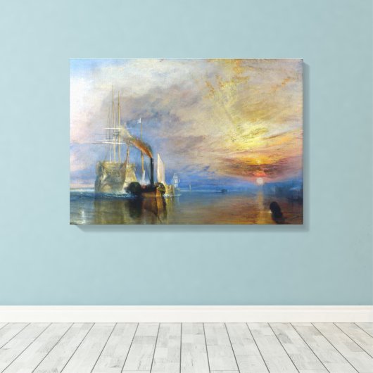 Toile William Turner - Le Temeraire de combat (Insitu (Plancher de Bois))