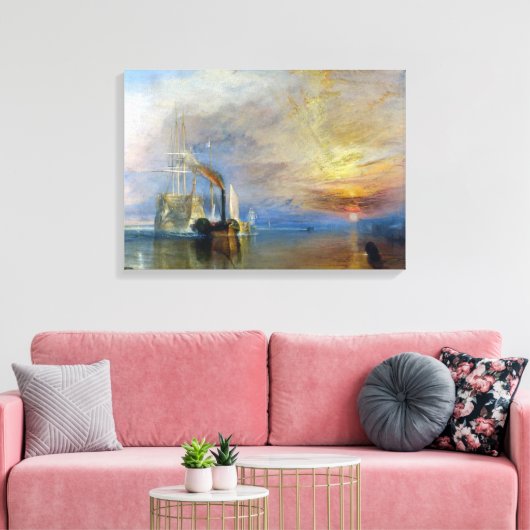 Toile William Turner - Le Temeraire de combat (Insitu(Salon))