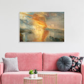 Toile William Turner - L'incendie du Parlement (Insitu(Salon))