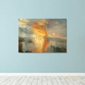 Toile William Turner - L'incendie du Parlement (Insitu (Plancher de Bois))