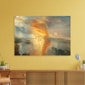 Toile William Turner - L'incendie du Parlement (Insitu(Salon))