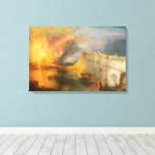 Toile William Turner - L'incendie du Parlement (Insitu (Plancher de Bois))
