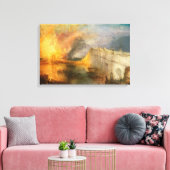 Toile William Turner - L'incendie du Parlement (Insitu(Salon))