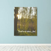 Toile Willow qui pleut; Apprenez-moi à danser, Citation  (Insitu (Plancher de Bois))