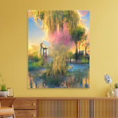 Toile Willow tree of the future au coucher du soleil (Insitu(Salon))