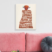 Toile Willy Wonka Chocolate Waterfall Typography (Insitu(Salon))