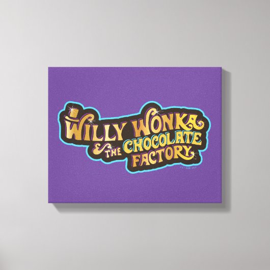 Toile Willy Wonka et le logo de l'usine de chocolat (Recto)