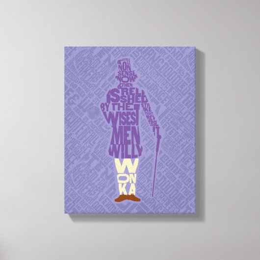 Toile Willy Wonka Quote Silhouette (Recto)